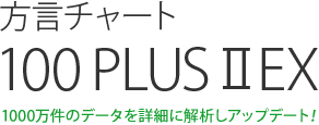 方言チャート100 ～日本を100に分けちゃいましたバージョン～